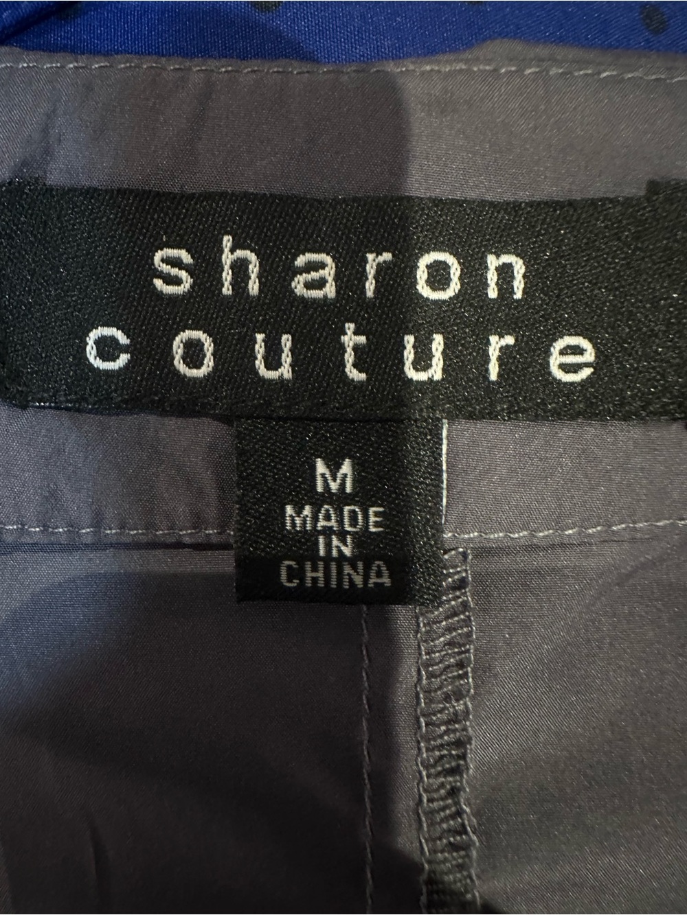 Wrap-Front Puff Sleeve Blouse in Charcoal - Picture 6 of 8